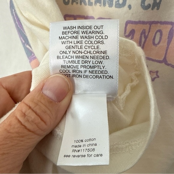 Grateful Dead Vintage 1989 Spring Tour T Shirt Size S Single Stitch - Picture 7 of 15